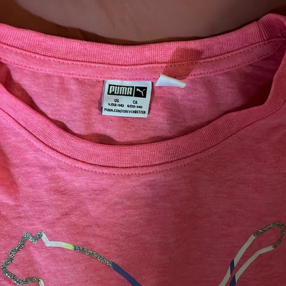 Girls Large puma long sleeve and leggings set large 12/14 - Picture 2 of 3